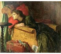 HRJUBWREE Famoso Pittura Astratta Poster Manifesti Quadri Arte La pioggia che piove ogni giorno di George Frederick Watts Per la Decorazione Domestica 60x90cm