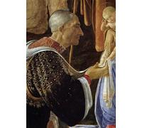 HRJUBWREE Famoso Pittura Astratta Poster Manifesti Quadri Arte l'Adorazione dei Magi Particolare di Giuliano Demedici di Sandro Botticelli Per la Decorazione Domestica 60x90cm