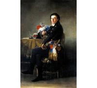 HRJUBWREE Famoso Pittura Astratta Poster Manifesti Quadri Arte Ritratto di Ferdinand Guillemardet di Francisco De Goya Per la Decorazione Domestica 60x90cm