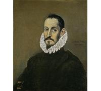 HRJUBWREE Famoso Pittura Astratta Poster Manifesti Quadri Arte Ritratto di un famoso artista gentiluomo di El Greco Per la Decorazione Domestica 60x90cm