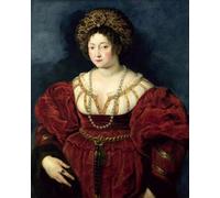 HRJUBWREE Famoso Pittura Astratta Poster Manifesti Quadri Arte Ritratto postumo di Isabella D'este Mrchesas di Mantova di Peter Paul Rubens Per la Decorazione Domestica 60x90cm