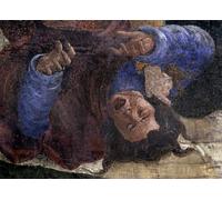 HRJUBWREE Famoso Pittura Astratta Poster Manifesti Quadri Arte Storia dalla vita di Mosè. Dettaglio: Egiziani sotto la spada di Mosè. di Sandro Botticelli Per la Decorazione Domestica 60x90cm