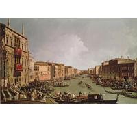 HRJUBWREE Famoso Pittura Astratta Poster Manifesti Quadri Arte una Regata sul Canaldi Antonio Canal Per la Decorazione Domestica 60x90cm