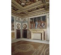 HRJUBWREE Famoso Pittura Astratta Poster Manifesti Quadri Arte Veduta della stanza di Giorgio Vasari con un dipinto raffigurante se stesso durante Per la Decorazione Domestica 60x90cm