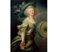 HRJUBWREE Quadri su Tela Stampe Pittura Ritratto di Marie Anne De Cupis conosciuta anche come La Camargo di Elisabeth Louise Vigee Lebrun Per la Decorazione dell'ufficio 60x90cm