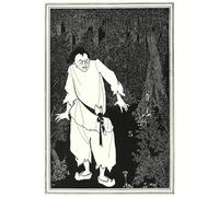 HRJUBWREE Riproduzione Dipinto Stampa Immagine Pittura su Tela Vintage Ali Baba nel bosco di Aubrey Beardsley Per la Decorazione Murale 60x90cm