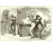 HRJUBWREE Riproduzione Dipinto Stampa Immagine Pittura su Tela Vintage Assassinio di e Hyrum Smith da parte della scuola inglese Per la Decorazione Murale 60x90cm