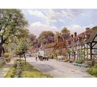 HRJUBWREE Riproduzione Dipinto Stampa Immagine Pittura su Tela Vintage Elmley Castle di Alfred Robert Quinton Per la Decorazione Murale 60x90cm