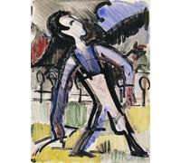 HRJUBWREE Riproduzione Dipinto Stampa Immagine Pittura su Tela Vintage Figura di Davos di Ernst Ludwig Kirchner Per la Decorazione Murale 60x90cm