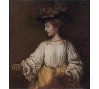 HRJUBWREE Riproduzione Dipinto Stampa Immagine Pittura su Tela Vintage Flora di Jan Vermeer Per la Decorazione Murale 60x90cm