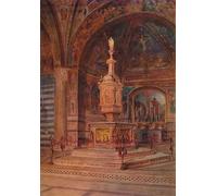 HRJUBWREE Riproduzione Dipinto Stampa Immagine Pittura su Tela Vintage il Battistero di da Walter Frederick Roofe Tyndale Per la Decorazione Murale 60x90cm
