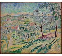 HRJUBWREE Riproduzione Dipinto Stampa Immagine Pittura su Tela Vintage Il giardino degli ulivi di Theo Von Brockhusen Per la Decorazione Murale 60x90cm