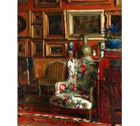 HRJUBWREE Riproduzione Dipinto Stampa Immagine Pittura su Tela Vintage il Salone dell'artista ad Auteuil di Jacques Emile Blanche Per la Decorazione Murale 60x90cm
