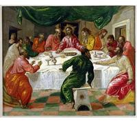 HRJUBWREE Riproduzione Dipinto Stampa Immagine Pittura su Tela Vintage l'Ultima Cena di El Greco Per la Decorazione Murale 60x90cm