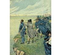HRJUBWREE Riproduzione Dipinto Stampa Immagine Pittura su Tela Vintage Napoleone Bonaparte ha visitato il campo di Boulogne nel mese di luglio Illustrazione Per la Decorazione Murale 60x90cm