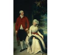 HRJUBWREE Riproduzione Dipinto Stampa Immagine Pittura su Tela Vintage Ritratto di John Julius Angerstein e della sua seconda moglie Eliza di Lawrence Per la Decorazione Murale 60x90cm