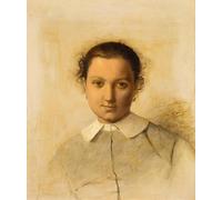 HRJUBWREE Riproduzione Dipinto Stampa Immagine Pittura su Tela Vintage Ritratto di Marie-claude Faivre di Jean-léon Per la Decorazione Murale 60x90cm