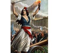 HRJUBWREE Riproduzione Dipinto Stampa Immagine Pittura su Tela Vintage Rivoluzione francese della presa della Bastiglia a luglio di Tancredi Scarpelli Per la Decorazione Murale 60x90cm