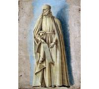 HRJUBWREE Riproduzione Dipinto Stampa Immagine Pittura su Tela Vintage Sant'Ignazio con un rotolo contenente le regole di Laurent De La Hyre Per la Decorazione Murale 60x90cm