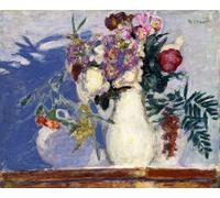 HRJUBWREE Riproduzione Dipinto Stampa Immagine Pittura su Tela Vintage Vaso di fiori di Pierre Bonnard Per la Decorazione Murale 60x90cm