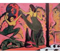 HRJUBWREE Riproduzione Dipinto Stampa Immagine Pittura su Tela Vintage Wire Rope Dance di Ernst Ludwig Kirchner Per la Decorazione Murale 60x90cm