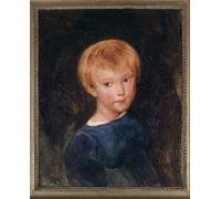 HRJUBWREE Stampe d'Arte Mural Dipinto Ritratto di un giovane ragazzo. Dipinto raffigurante un bambino dai capelli rossi. di Jean Baptiste Camille Corot Per la Decorazione del Soggiorno 60x90cm