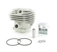 HRKAURB Kit Cilindro da 43 mm Adatto for Motosega 488 47,9 CC, pistone, Fasce Elastiche, Clip Perno 22157-12110