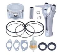 HRKAURB Kit di guarnizioni for Albero Motore, Biella da 88 mm, Anello pistone, Adatto for Tosaerba GX390 188F 13 CV 13101-ZF6-W00