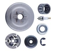 HRKAURB Pignone Tamburo Frizione 3/8" Adatto for MS170 MS180 MS210 MS230 MS250 Cuscinetto ad Aghi rondella E-Clip ingranaggio a Vite Senza fine 1123 640 2003