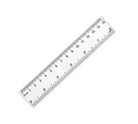 Hrlace 2 righelli in plastica trasparente, flessibili, con scala in pollici e metrica, chiaramente graduati, strumenti di misura per la scuola elementare, insegnamento, scuola, ufficio, casa, 15 cm