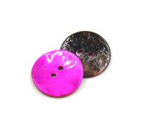 Hrlace 20 bottoni a conchiglia naturali per il fai da te, 2 fori, rotondi, per cucire, naturali, in madreperla, per cucire, vestiti, cardigan, camicia, costumi, decorazioni, colore rosso rosa, 12,5 mm