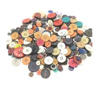 Hrlace Bottoni colorati da 300 g, per fai da te, rotondi, in resina, in plastica, per bambini, diversi piccoli bottoni per cucito, fai da te, scrapbooking, vestiti, decorazione, 0,9-3,5 cm