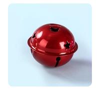 Hrlace Campanelle di Natale grandi 5 cm per fai da te, campane colorate a forma di stella, campane in metallo, giganti jingle bell, ciondoli colorati per bricolage, Natale, festival, decorazioni per