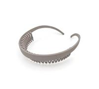 Hrlace Cerchietto per capelli da donna senza mal di testa, antiscivolo, con motivo leopardato, in plastica, con denti, per tutti i giorni e gli occhiali, 2 # grigio