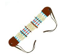 Hrlace Collana indiana con perle indiane in legno, copricapo, collana selvaggia west, accessorio per costume etnico, gioiello per donne, uomini, adulti, bambini, carnevale 1#