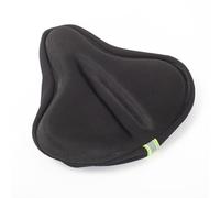 Hrlace Copri sella in gel per bicicletta, 28 x 24 cm, con strisce riflettenti, morbido rivestimento per sellino per bicicletta da corsa, cyclette, ciclismo indoor