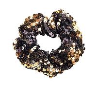 Hrlace Elastico per capelli con paillettes, 1 pezzo elastico per capelli con paillette, ornamento per capelli con paillettes, scrunchies, corda per capelli di Natale, supporto per trecce per ragazze e
