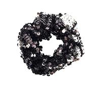 Hrlace Elastico per capelli con paillettes, 1 pezzo elastico per capelli con paillette, ornamento per capelli con paillettes, scrunchies, corda per capelli di Natale, supporto per trecce per ragazze e