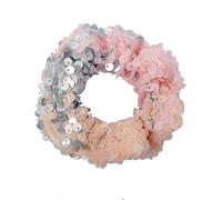 Hrlace Elastico per capelli con paillettes, 1 pezzo elastico per capelli con paillettes, ornamento per capelli con paillettes, scrunchies, corda per capelli di Natale, supporto per trecce per ragazze