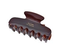 Hrlace Grandi fermagli per capelli in celluloide francese, in acrilico, a forma di tartaruga, antiscivolo, rettangolari, per donne e ragazze, capelli spessi, 4# marrone