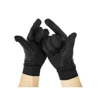 Hrlace Guanti da artrite a compressione per uomo e donna, artrosi reumatoide antiscivolo, traspiranti, per guida, ciclismo, palestra, allenamento, attività all'aperto, colore nero, #2 M