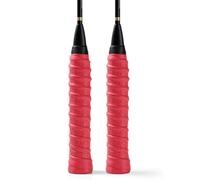 Hrlace Nastro antiscivolo Overgrip con strisce in schiuma EVA, 10 colori, autoadesivo, per Overgrip Badminton Grip Tennis, 2 pezzi, rosso