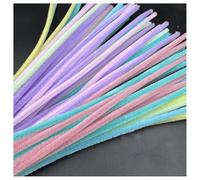 Hrlace Pulitore per pipa fai da te, filo di ciniglia, manico lungo, 30 cm x 6 mm, pulitore pipe pulitore per pipe fai da te, progetti artistici, decorazioni macaron, 7 colori, 600 pezzi