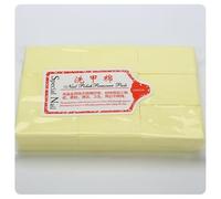 Hrlace Salviette per unghie senza pelucchi, in cotone, per la preparazione e la conclusione della manicure, per la rimozione dello smalto giallo, 540 pezzi.