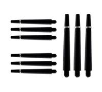 HRLORK Aste per freccette in nylon e policarbonato, colore nero, confezione da 9