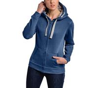 HRM Giacca F Felpa con Cappuccio, Jeans, 5X-Large Donna