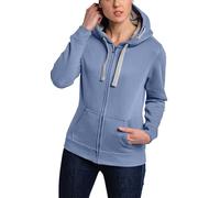 HRM Giacca F Hoodie, Blu Cielo, L Donna
