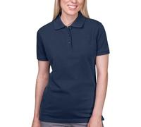 HRM Polo da Donna Heavy Fair4All - Tessuto Elasticizzato colorato - Cotone 95/5, Blu (Navy 04-Navy), XL