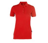 HRM Polo da Donna Heavy Performance I Premium Polo da Donna I Basic, Lavabile Fino a 60 °C, di Alta qualità e sostenibile, Colore: Rosso, 3XL