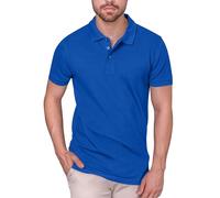 HRM Polo da Uomo di Alta qualità, Resistente in 95% Cotone e 5% Elastan. Polo Basic Lavabile Fino a 40 °C, Blu (Royal Blue 05-RoyalBlue), 3XL